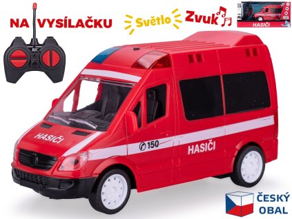 33188 rc hasicske auto cz se svetlem a zvukem 17 cm 27 mhz mikro trading