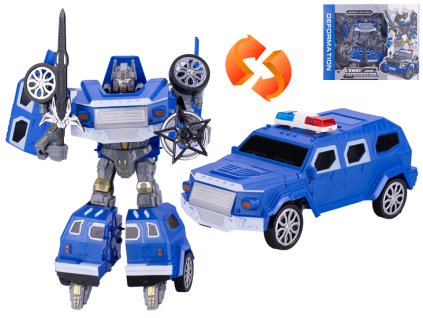 33242 policejni auto robot s doplnky 31 cm mikro trading