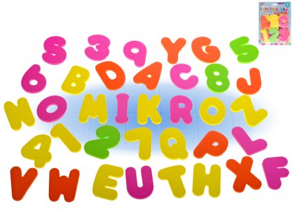 33305 penova pismena a cisla do vany 36 ks mikro trading