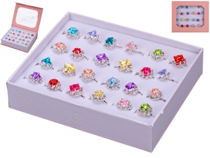 33338 sada kovovych prstynku 24 ks mikro trading