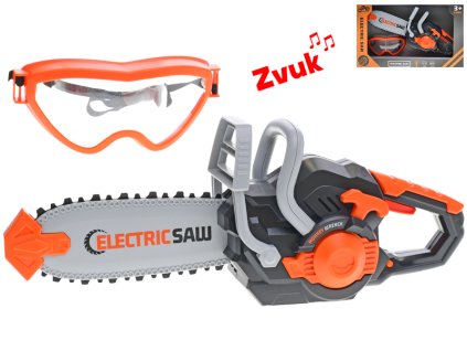 33386 detska elektricka pila se zvukem a ochrannymi brylemi 34 cm mikro trading