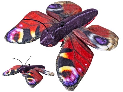 33512 plysovy motyl babocka admiral 14 cm mikro trading