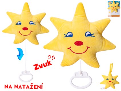 33515 plysova hvezdicka s natahovacim hracim strojkem 20 cm mikro trading