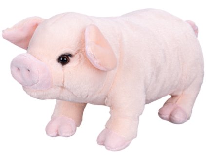 33590 plysove domaci prase 33 cm mikro trading