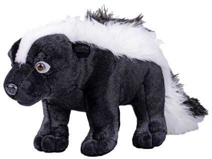 33599 plysovy skunk pruhovany 50 cm mikro trading