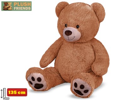 33653 plysovy medved hnedy 135 cm plush friends