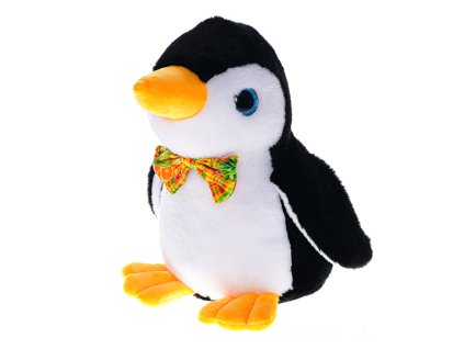 33716 plysovy tucnak s motylkem 20 cm mikro trading