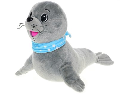 33719 plysovy tulen se satkem 29 cm mikro trading