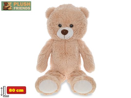 33815 plysovy medved svetle hnedy 80 cm plush friends