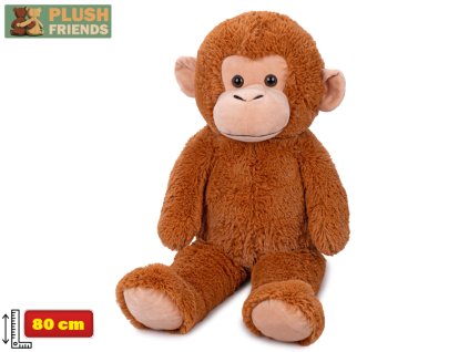 33824 plysova opice hneda 80 cm plush friends