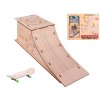 33119 kovovy skateboard s drevenou rampou 10 cm mikro trading