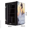 Lednice na nápoje Klarstein Beersafe 70 Birra Milano Edition, 70L