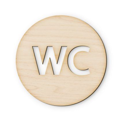 cedulka toaleta WC