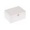 12629 drevena krabicka 22 x 16 cm bila