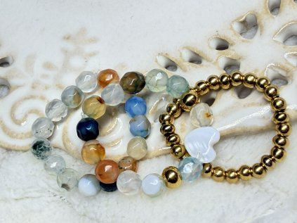 Prstienky Blue Achat