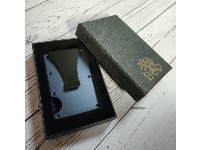 Peněženka kovová - modrá