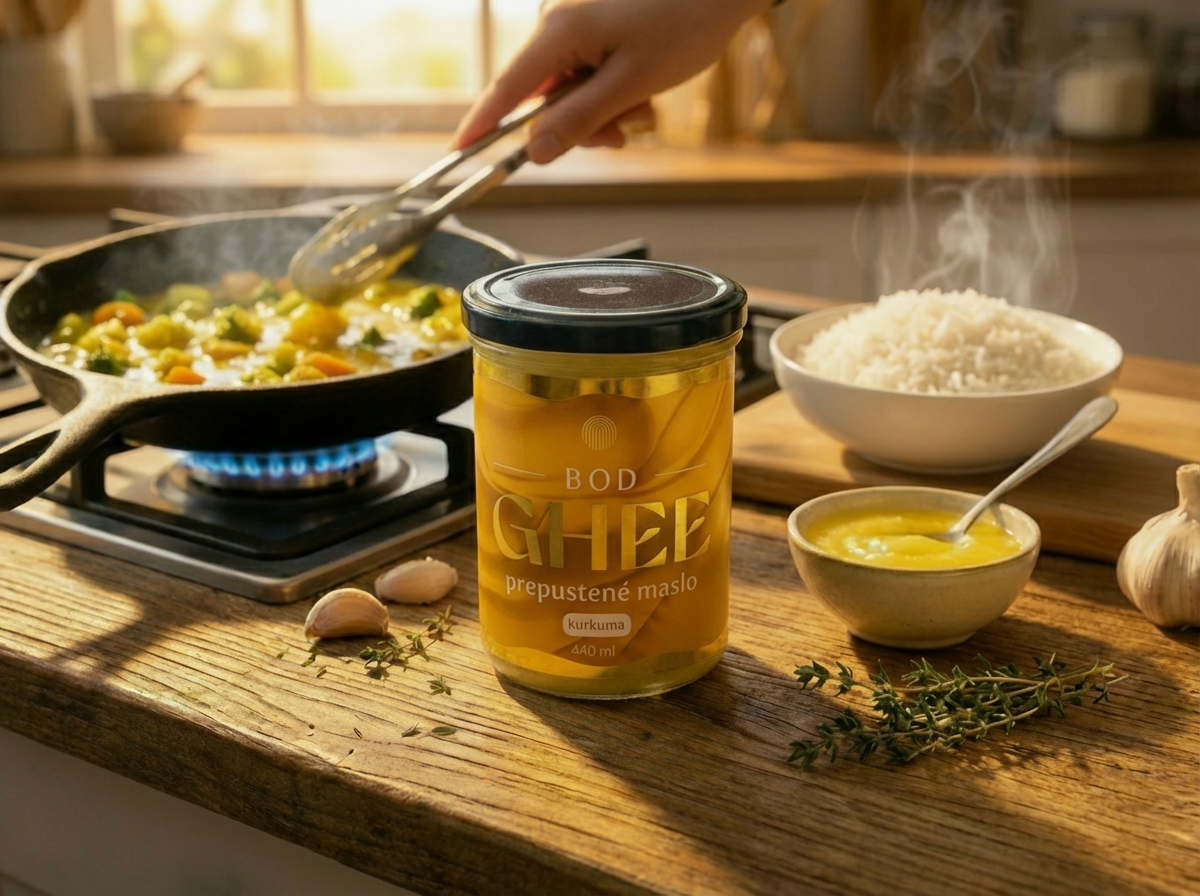 Prepustené maslo s kurkumou