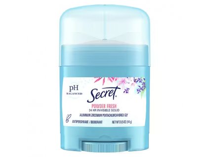 Tuhý deodorant Secret - Powder Fresh (cestovní balení 14 g)
