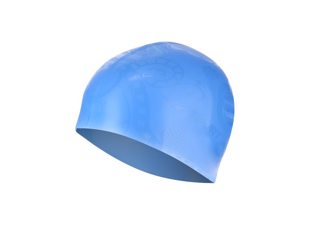 Silikonová čepice SPURT G-Type F224 woman se vzorem, modrá