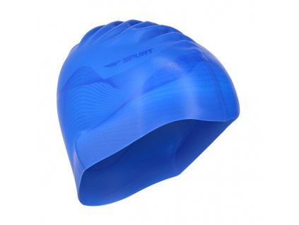 Silikonová čepice SPURT G-Type F206 men se vzorem, modrá