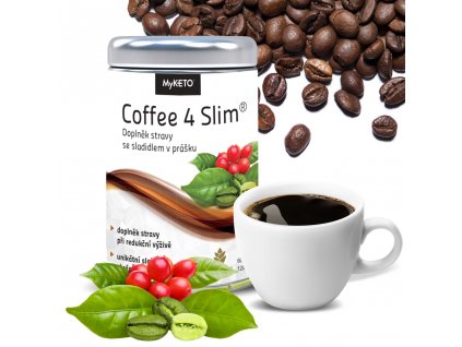 Keto káva Coffee4Slim s extraktem ze zelené kávy 60 porcí