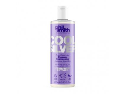 PHIL SMITH BG Cool Silver Šampon pro zvýraznění blond, stříbrných a šedých vlasů 400 ml