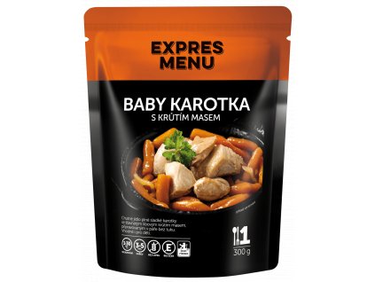 Baby karotka s krůtím masem 300g