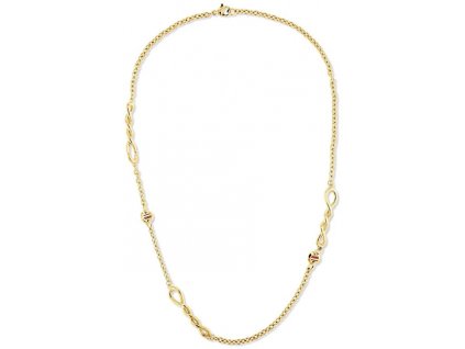 Luxusní pozlacený náhrdelník z oceli 2780514