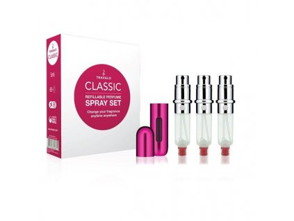 Classic HD - plnitelný flakon 3 x 5 ml (tmavě růžový)