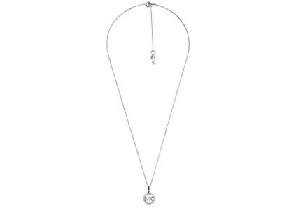 Stříbrný náhrdelník s třpytivým přívěskem MKC1108AN040 (řetízek, přívěsek)