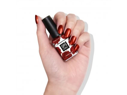 LONDONTOWN Gel Color Posh Forever gelový lak na nehty skořicová metalíza 12 ml