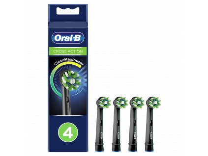 586 oral b eb 50 4 crossaction black nahradni hlavice s technologii cleanmaximiser 4 ks