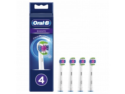 571 oral b eb 18 4 3d white nahradni hlavice s technologii cleanmaximiser 4 ks