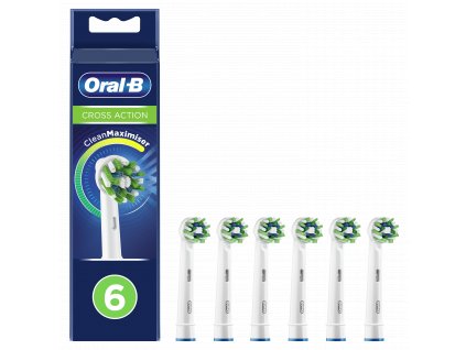 592 oral b eb 50 6 crossaction nahradni hlavice s technologii cleanmaximiser 6 ks