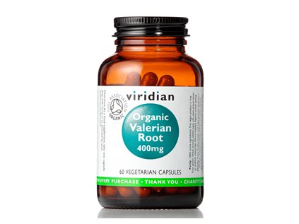Viridian Organic Valerian Root 400 mg 60 cps