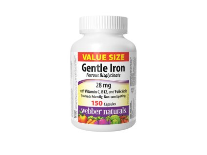 Webber Naturals Gentle Iron 28 mg 150 cps