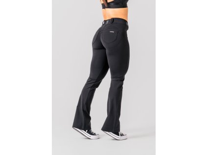 NEBBIA Bubble Butt Flared Pants 2.0 POWER LIFT 308 Black