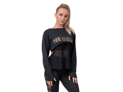 NEBBIA Intense Triko Mesh 805 Černá