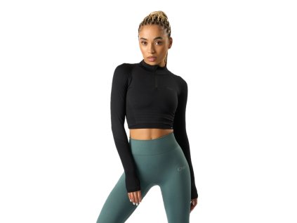 iciv trika crop top define seamless black1