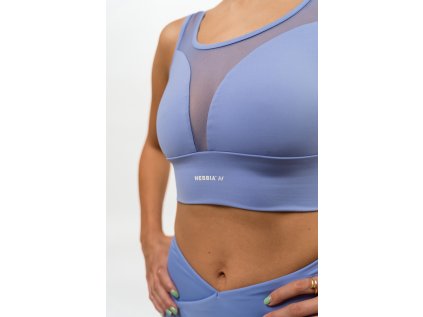 477 Medium Support Mesh Sports Bra light purple 11