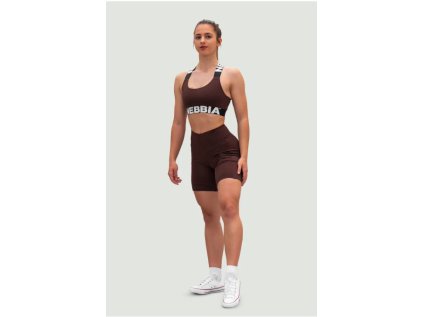 575 high waisted leggings shorts 9 fitsmart 230 mediumsupport criss cross sports bra iconic dark brown 01
