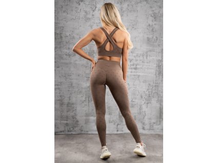 Push-up legíny Monogram - Savannah