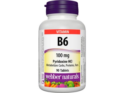 Webber Naturals B6 100 mg 90 tbl