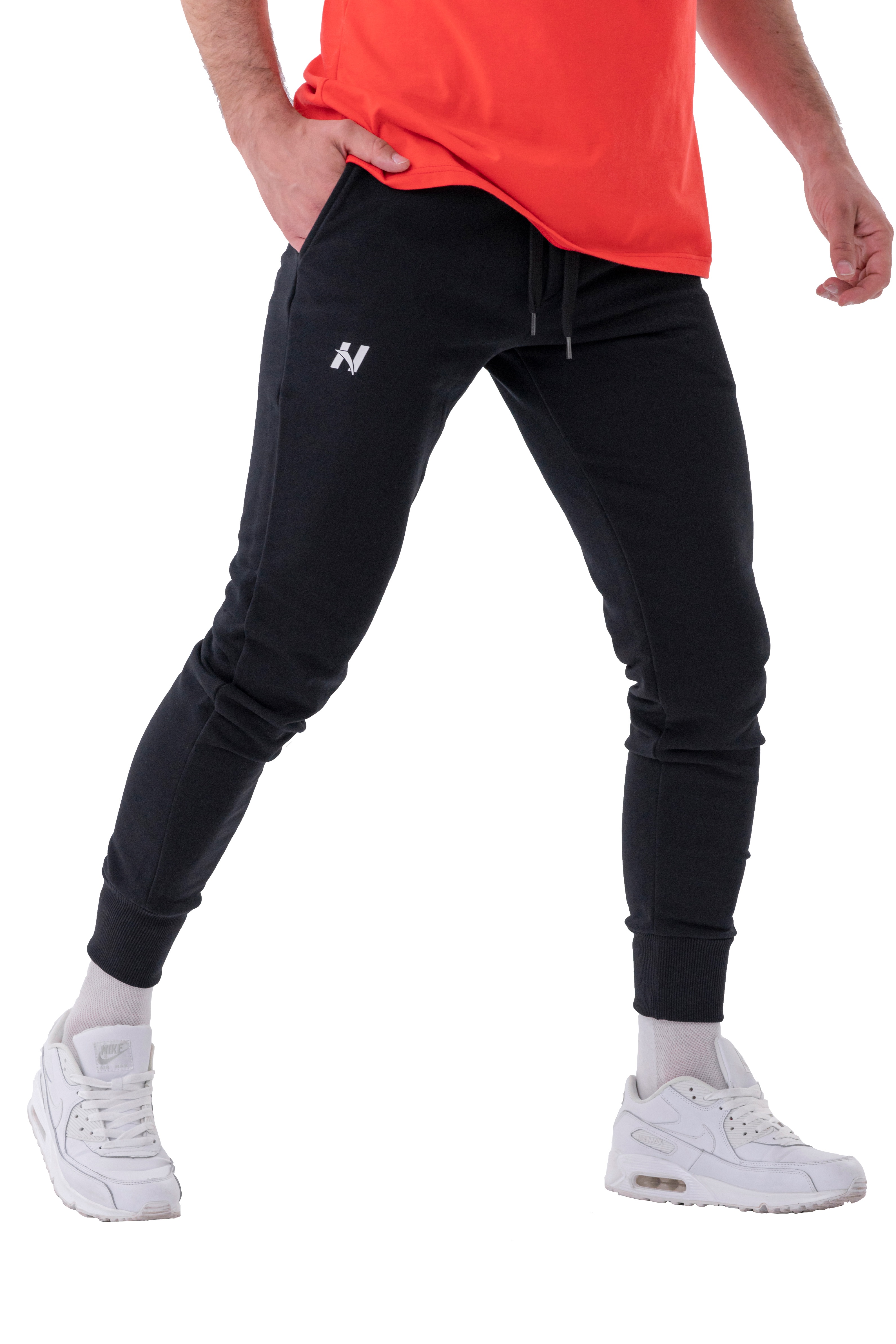 NEBBIA Next Level Tepláky Slim “Reset” 321 Black Barva: Černá, Velikost: XXL