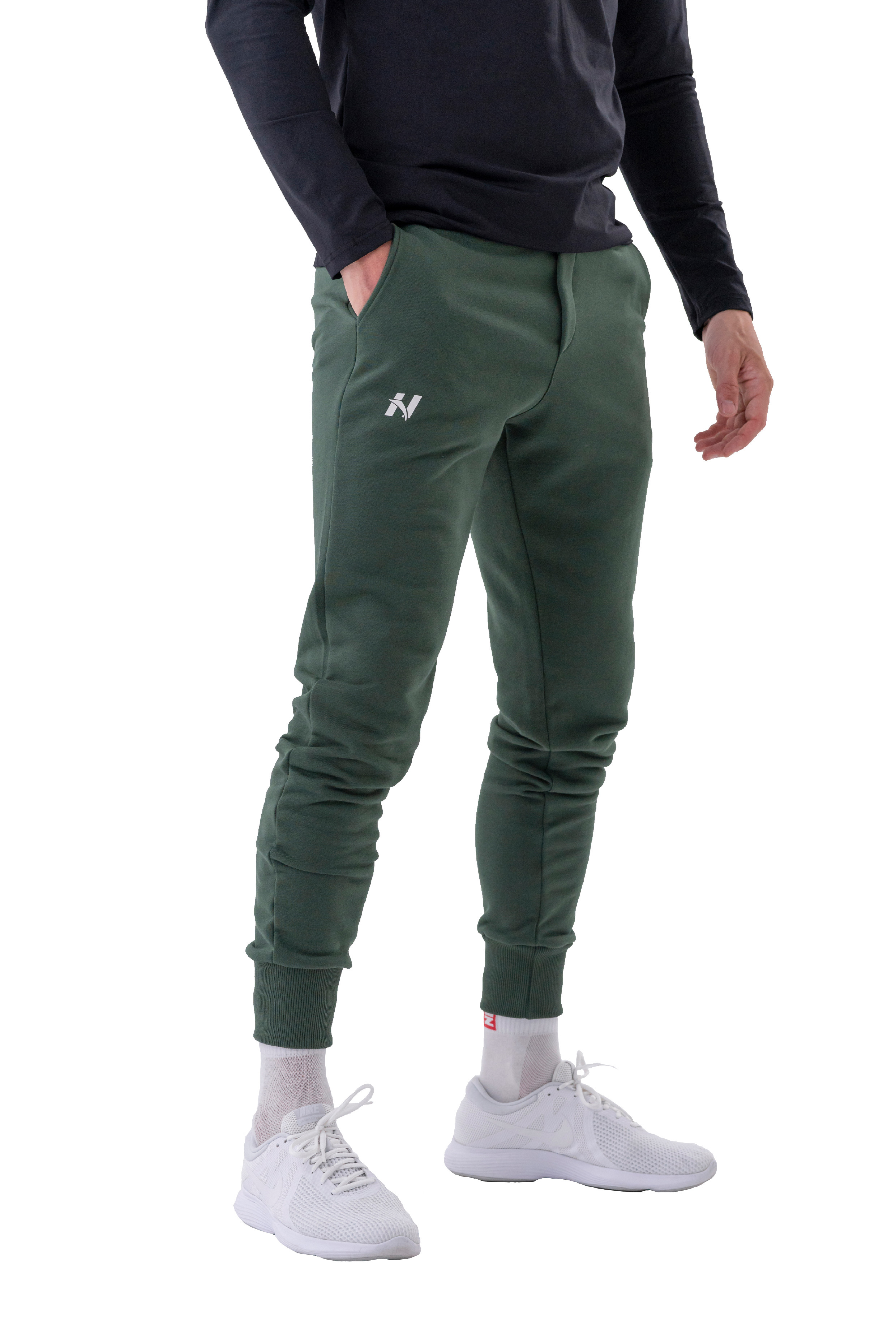 NEBBIA Next Level Tepláky Slim “Reset” 321 Dark Green Barva: Zelená, Velikost: XXL