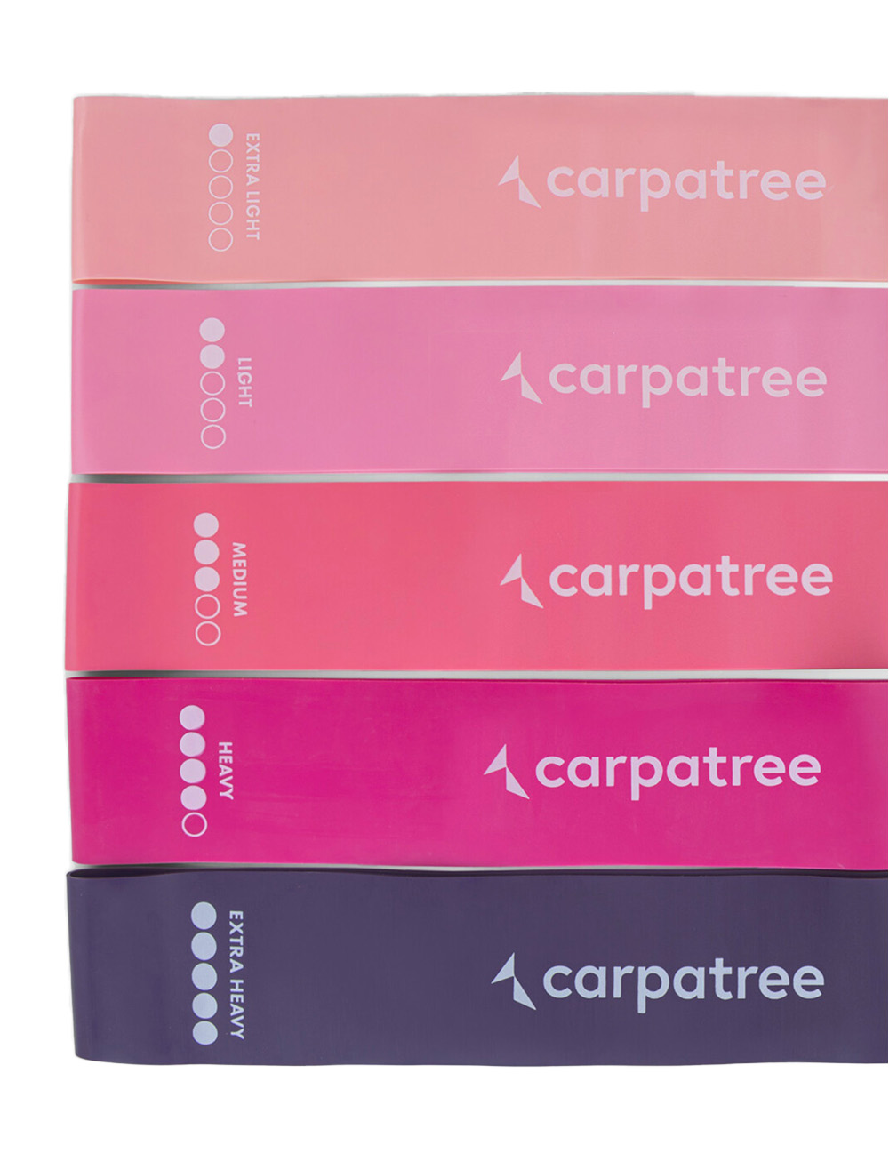 CARPETREE Carpatree Odporové Gumy Ombre Růžové (5ks) Barva: Růžová