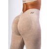 NEBBIA Bezešvé legíny s vysokým pasem MAXIMUM PUSH-UP Cream 302