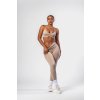 NEBBIA Bezešvé legíny s vysokým pasem MAXIMUM PUSH-UP Cream 302