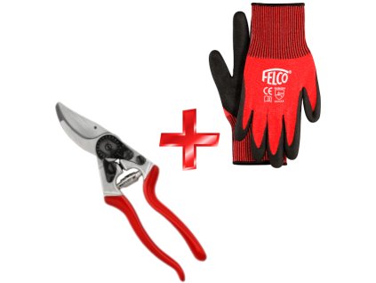 Nožnice FELCO 8 + rukavice FELCO 701-XL