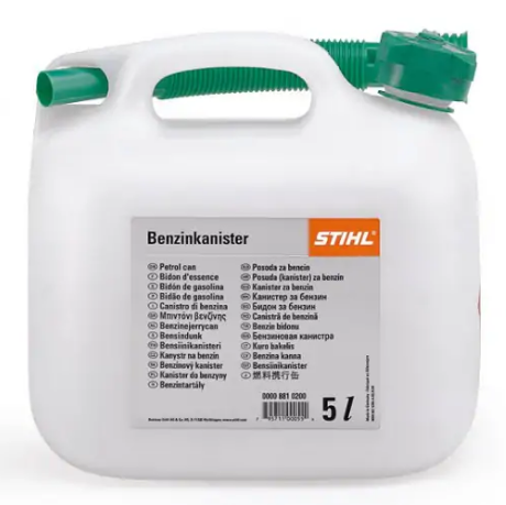 STIHL Kanister na benzín - 5 l, priesvitný